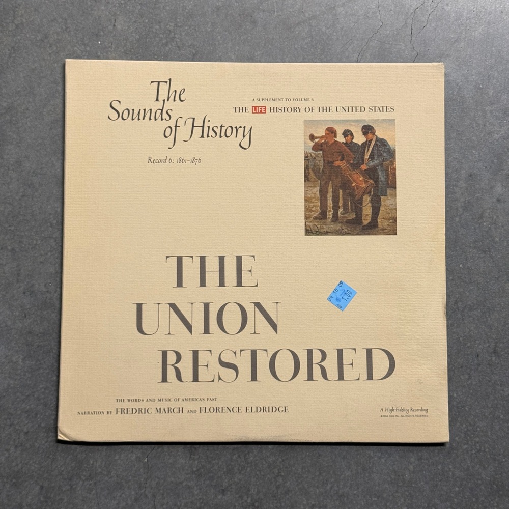 Vintage 1963 The Sounds of History The Union Restored Vinyl Record Life Magazine